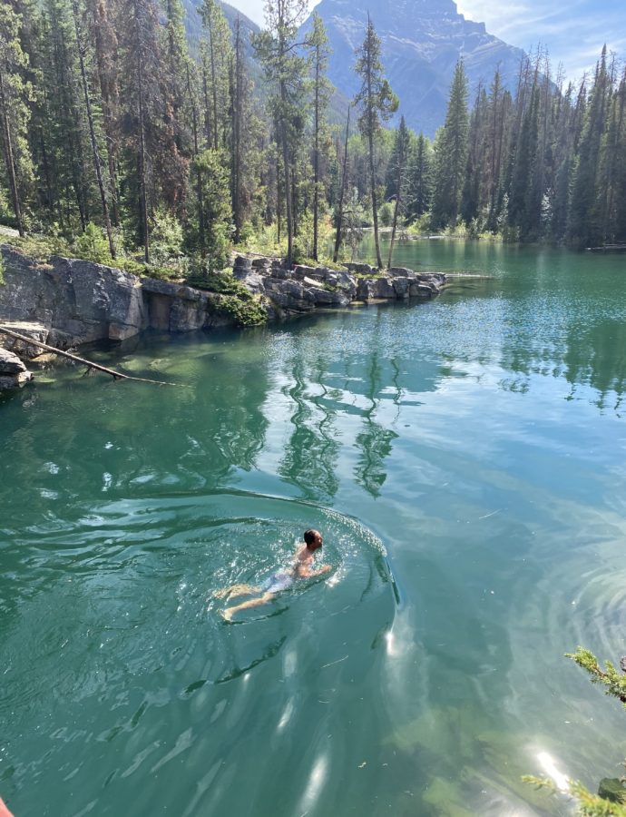 Se Baigner au Horseshoe Lake à Jasper, AB